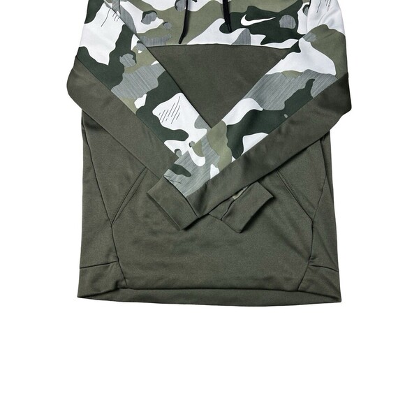 Nike Dri-FIT Hoodie Mens M Green Camo Fleece Pullover Comfy Warm Sports Hunting - Picture 3 of 9